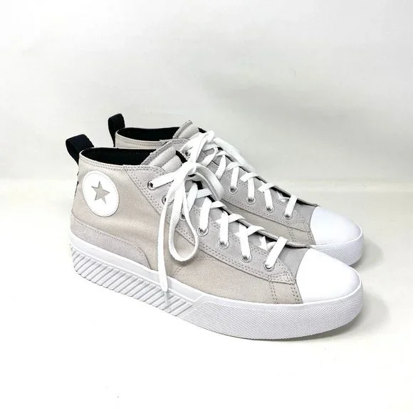 💖MEGA SALE💖Converse Untitl3d CS Mid Pale Putty White Canvas Mens 171927C - Picture 2 of 10